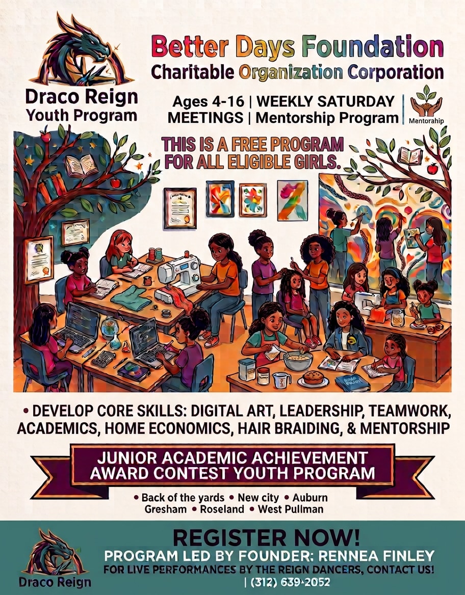 Draco Reign Youth Program flyer