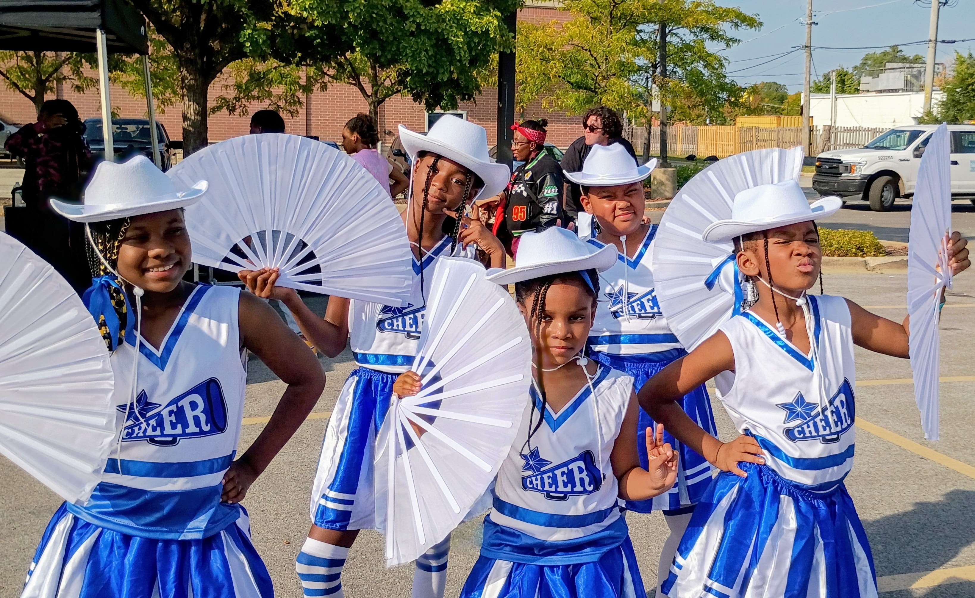 The Reign Dancers performing at a community event